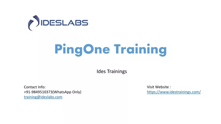 pingone training