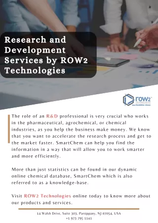 research and development services by row2