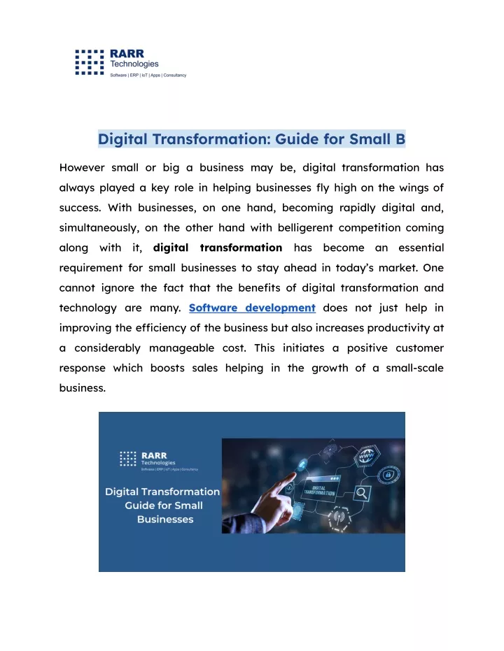 digital transformation guide for small b