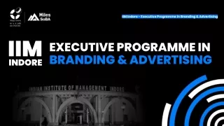 iim indore executive programme in branding