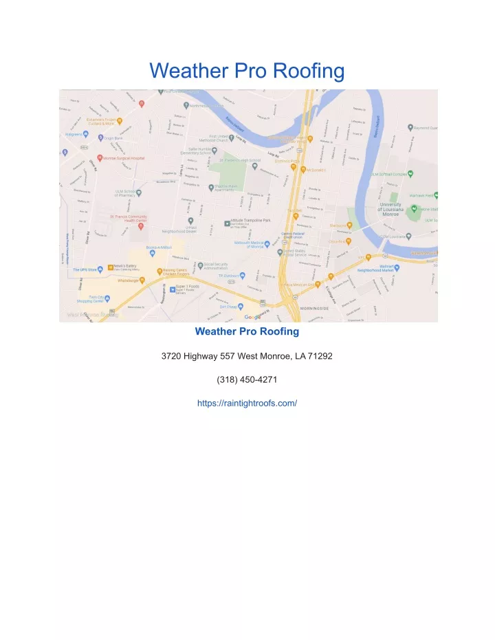 weather pro roofing