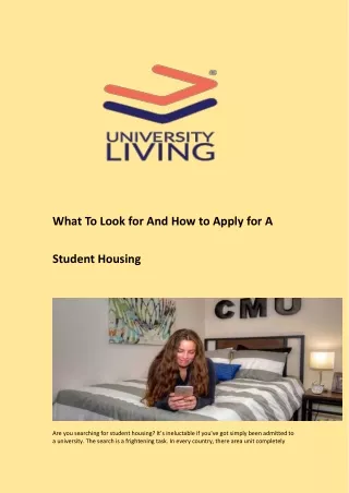 Some points about student accommodation in Austin