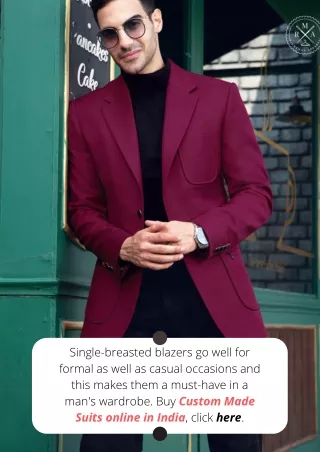 Personalised & Custom Suiting Brand in India