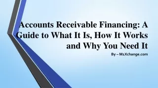 accounts receivable financing a guide to what it is how it works and why you need it