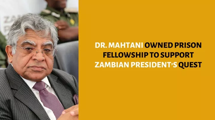 dr mahtani owned prison fellowship to support
