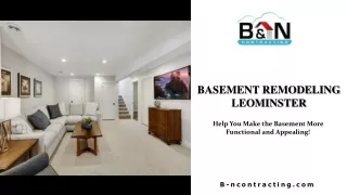 Basement Remodeling Leominster
