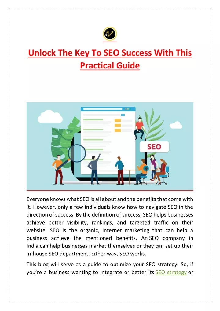 unlock the key to seo success with this practical