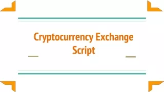 cryptocurrency exchange script