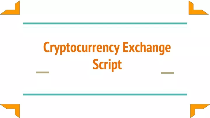 cryptocurrency exchange script