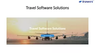 Travel Software Solutions