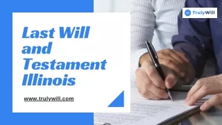 last will and testament illinois