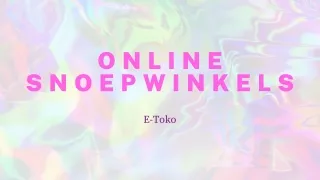 Online Snoepwinkels