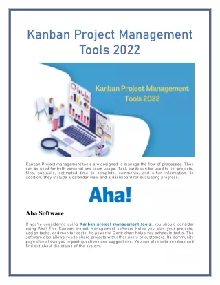 kanban project management tools 2022