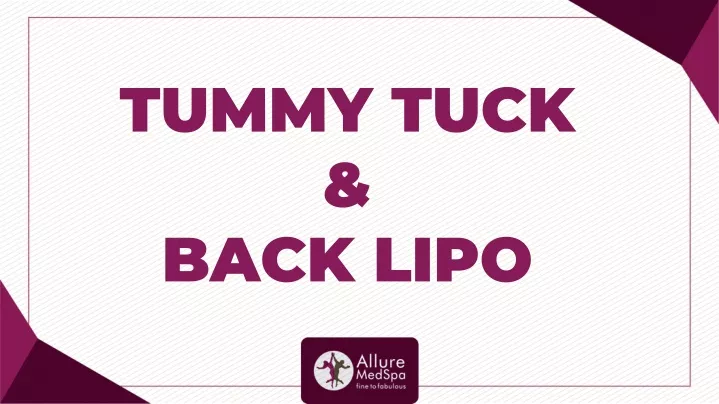 tummy tuck back lipo