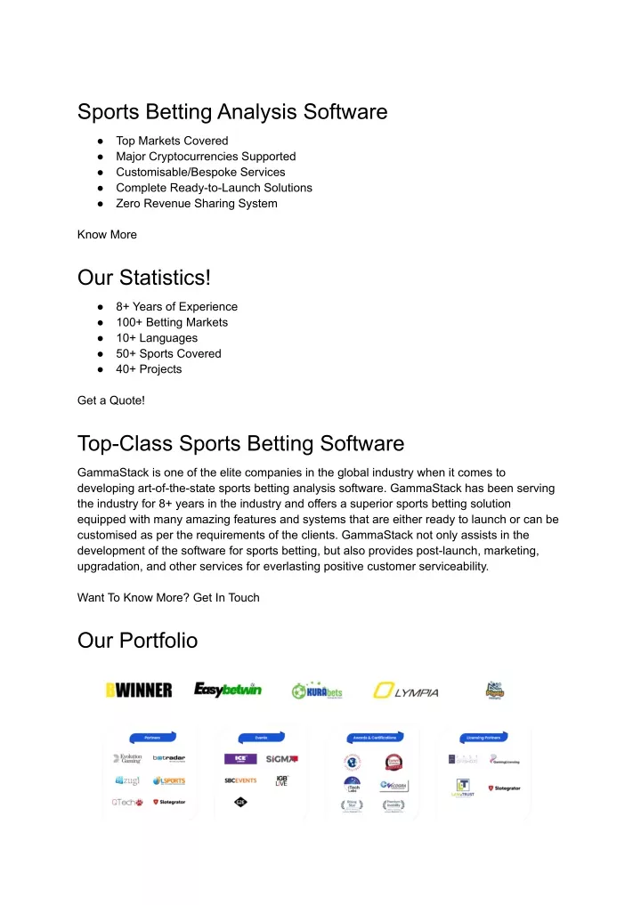 sports betting analysis software