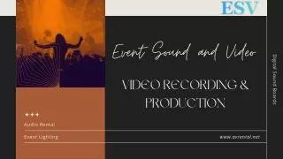 Projection Systems and Sound Systems for Corporate Events