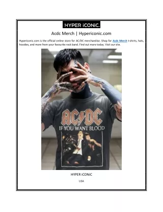 Acdc Merch | Hypericonic.com