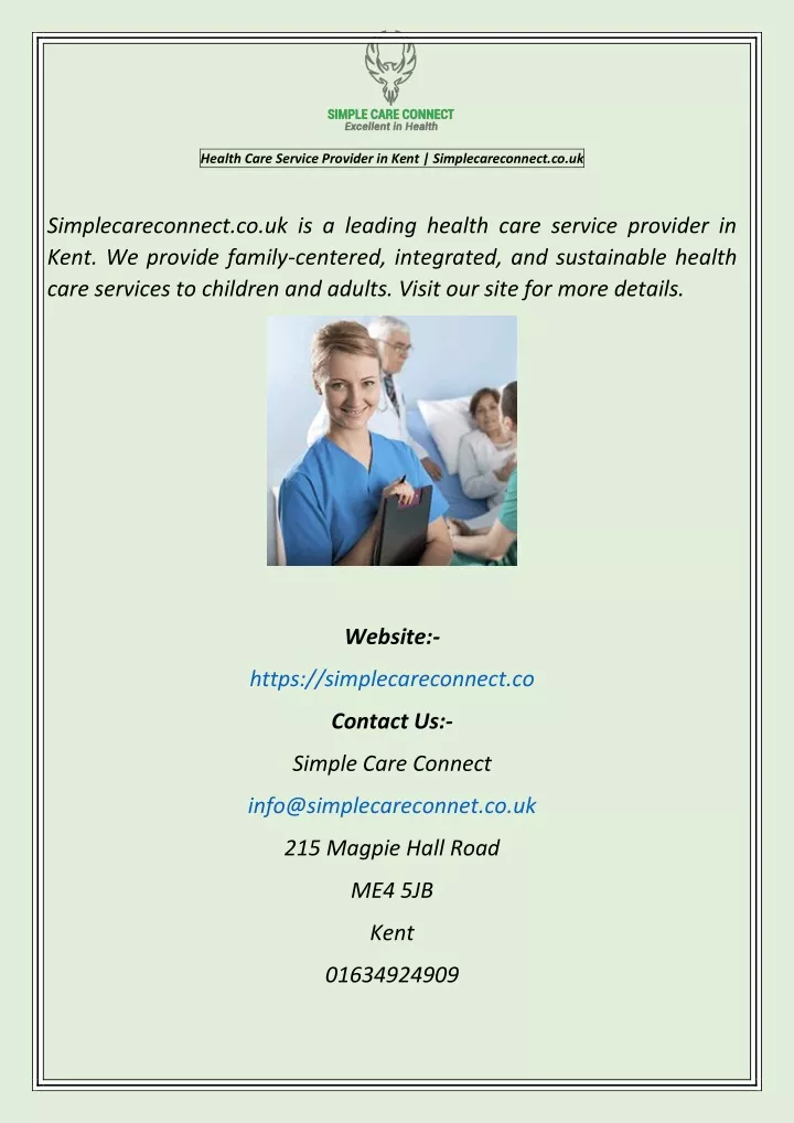 health care service provider in kent