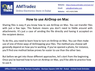 How To Use AirDrop on Mac - AMTradez