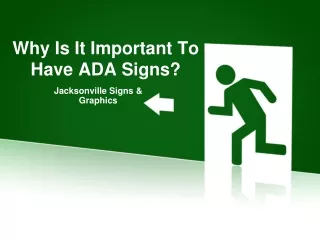 Why Is It Important To Have ADA Signs