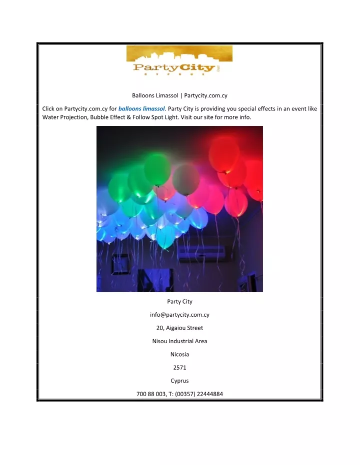 balloons limassol partycity com cy