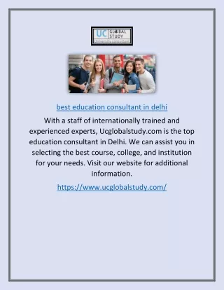 Best Education Consultant in Delhi | Ucglobalstudy.com