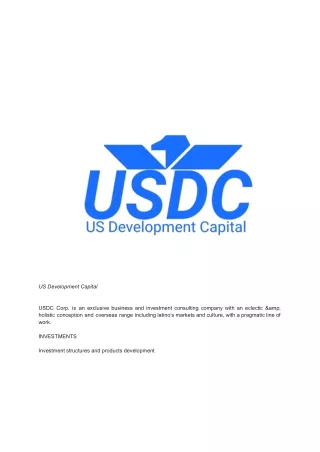 us development capital