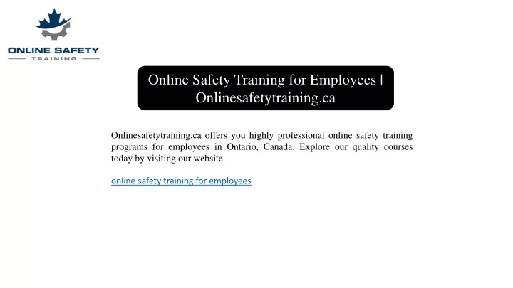 online safety training for employees