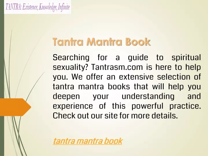 tantra mantra book