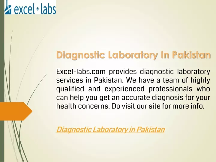 diagnostic laboratory in pakistan