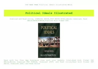 PDF READ FREE Political Ideals Illustrated EBook