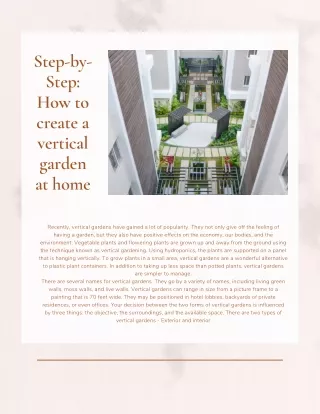 step by step how to create a vertical garden