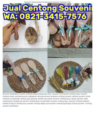 082I~౩4I5~7576 (WA) Centong Souvenir Ikan Gambar Centong Kayu Hias