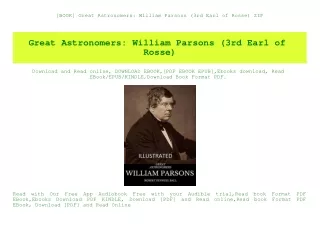 [BOOK] Great Astronomers William Parsons (3rd Earl of Rosse) ZIP