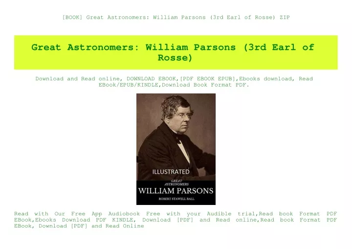 book great astronomers william parsons 3rd earl