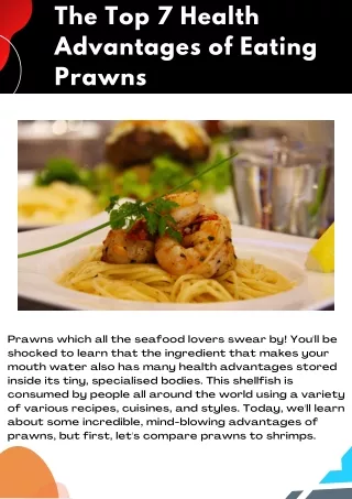the top 7 health advantages of eating prawns