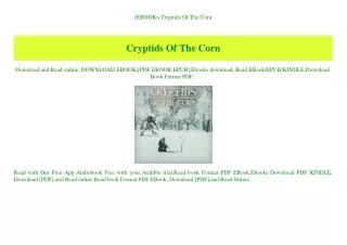(EBOOK Cryptids Of The Corn (DOWNLOAD E.B.O.O.K.^)