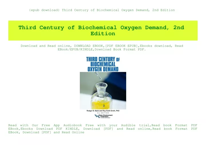epub download third century of biochemical oxygen