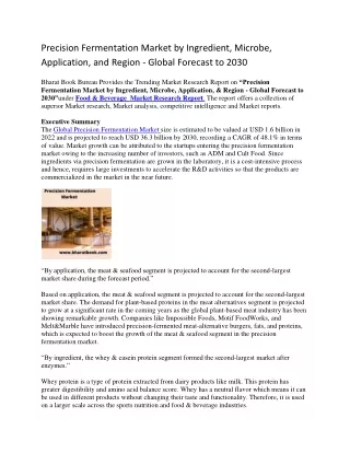 precision fermentation market by ingredient