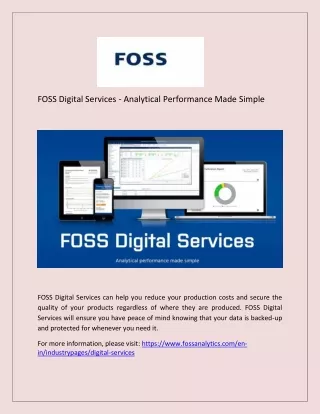 FOSS Analytical Solutions