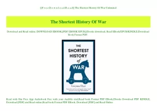 [[F.r.e.e D.o.w.n.l.o.a.d R.e.a.d]] The Shortest History Of War Unlimited