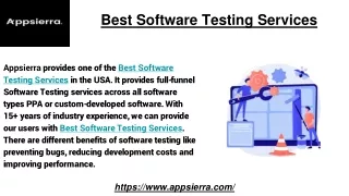 best software testing services