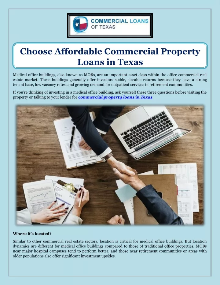 choose affordable commercial property loans