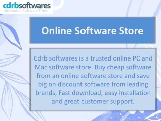 Online Software Store