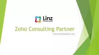 Zoho Certified Consultant