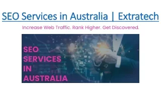 SEO Services in Australia | Extratech