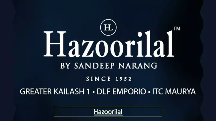 hazoorilal