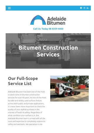 Bitumen Construction Services