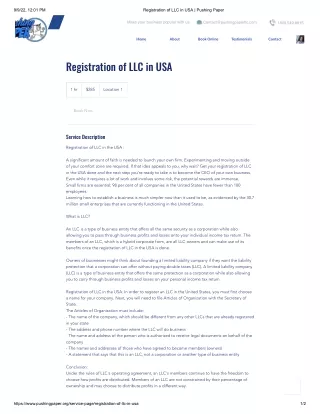 Registration of LLC in USA - Pushing Paper