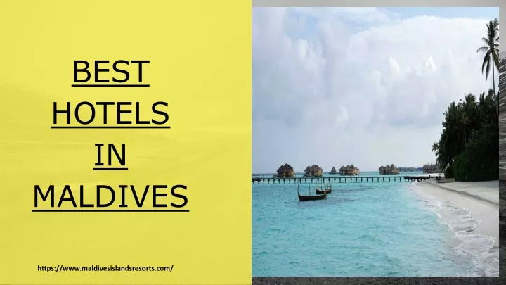 best hotels in maldives